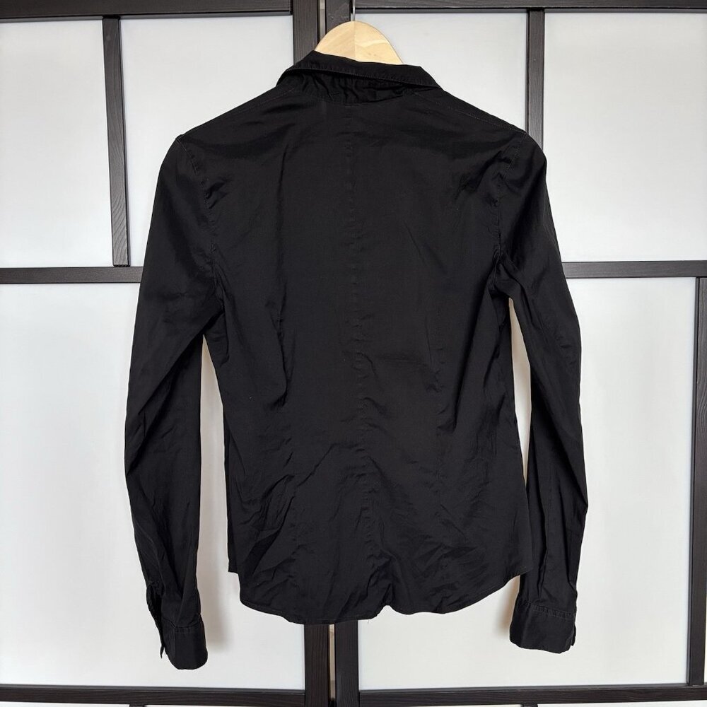 Massimo Dutti Womens Black Shirt‎ Size 44/34 Minimalist Professional Office - Picture 8 of 15